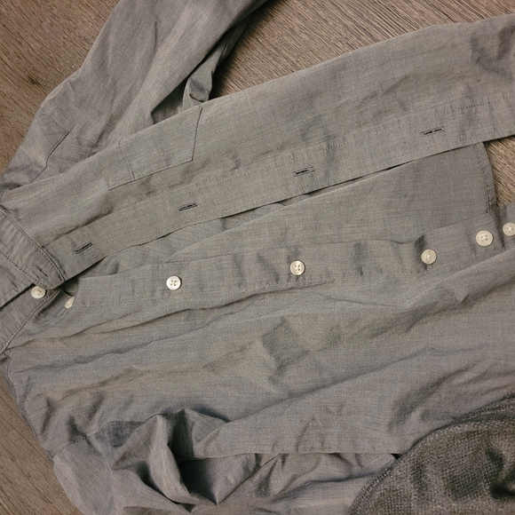 Blue Button Down Kids Shirt - Picture 5 of 5